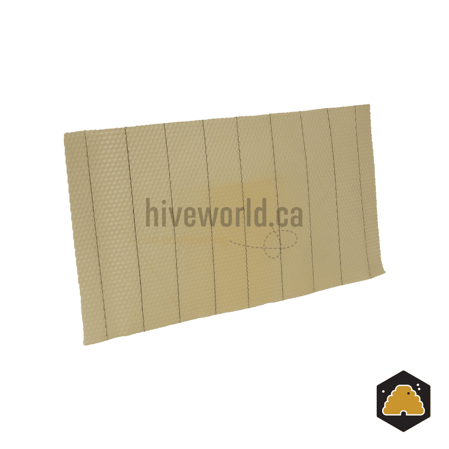 Hiveworld Wired Beeswax Foundation Sheets